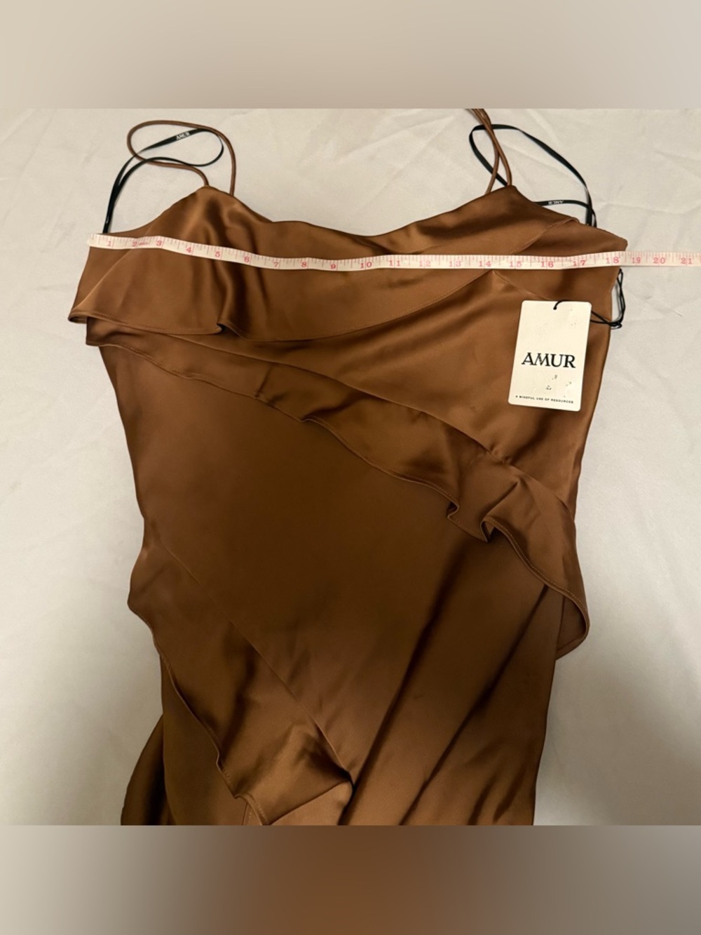 AMUR Ellen Ruffle Gown - Picture 7 of 11